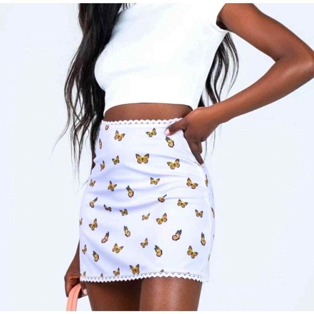 Princess Polly Skirt‎ Size 8 Purple Butterfly Whimisy  Fairy Mini Skirt